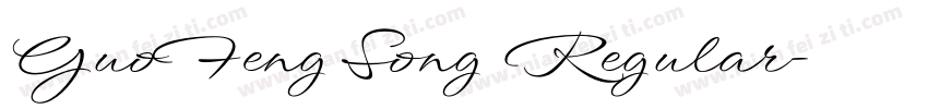 GuoFeng Song Regular字体转换